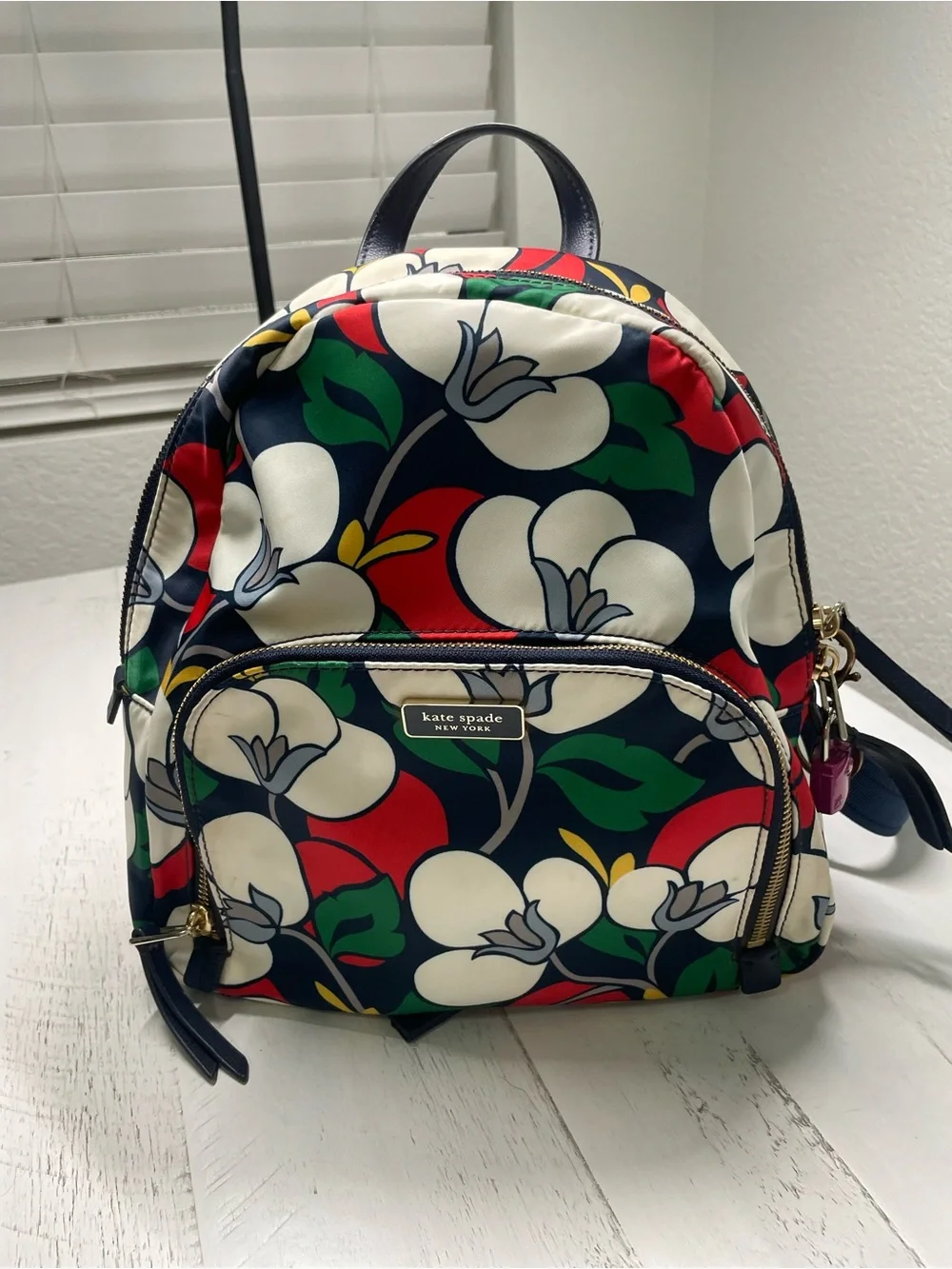 kate spade Dawn Breezy Floral  print mini backpack